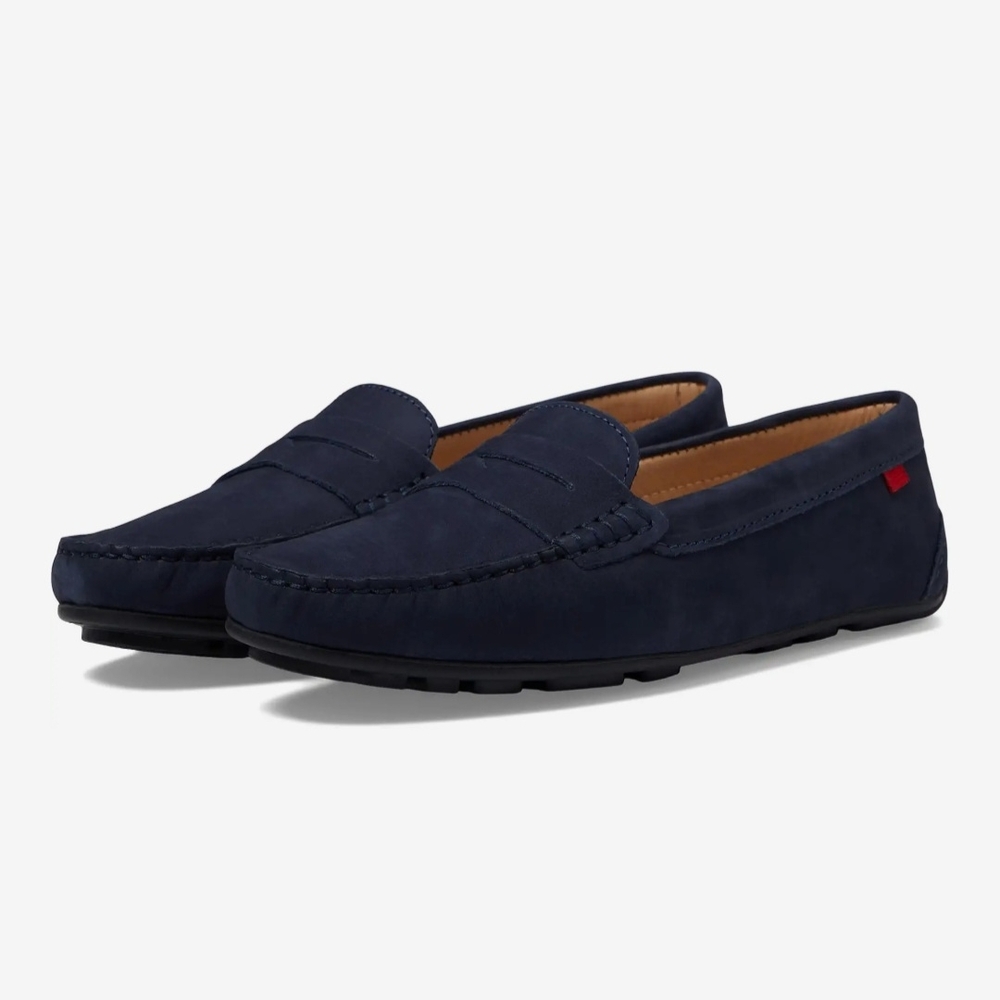Marc Jacobs NY Naples Suede Navy Loafers Ret $155 - New In Box